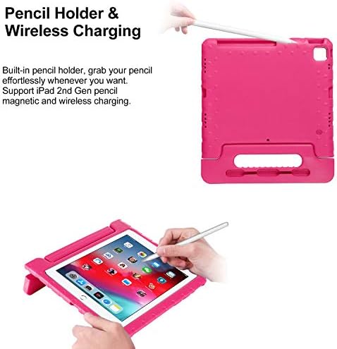 מקרה לילדים עבור Apple iPad Pro 12.9 אינץ 'מארז 2022/2021/2020/2018, סדרת Cookk Kiddie [Pencil Grove] [ידית kickstand]
